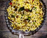 A picture of step 5 of Mixed vegetables with puffed rice.