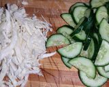A picture of step 1 of Crunchy and Spicy Cabbage Cucumber 🥒 Salad 🥗.