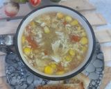 A picture of step 4 of Chicken corn soup 🍲.