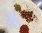 A picture of step 1 of Besan ki Roti.