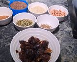 A picture of step 1 of Flax seed bar sugar free.