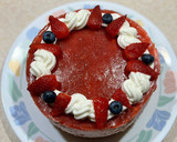 عکس مرحله 9 از دستور کیک موس توت فرنگی🍓 strawberry mousse cake
