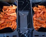 Une image de l'étape 2 de Frites de patate douce au air fryer.