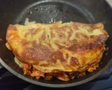 Une image de l'étape 6 de Omurice (ou omelette fourrée).