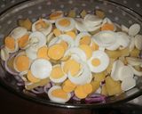 Sóban sült csirke gombás rizzsel, tojásos burgonyasalátával 🐔🥚 recept fázis 3 fotója