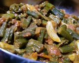 A picture of step 6 of Bhindi Keri masala ♥️.
