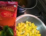 A picture of step 1 of Mango pickle.