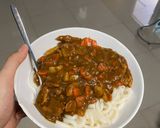 รูปขั้นตอนการทำที่ 7 ของ แกงกะหรี่ใส่เส้นอุด้ง (カレーうどん)