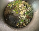 A picture of step 1 of Leftover potato and methi sabji.