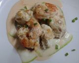 Foto del paso 6 de la receta: Malfatti de tubo de calamar (con salsa de langostinos)