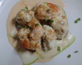 Foto del paso 6 de la receta: Malfatti de tubo de calamar (con salsa de langostinos)