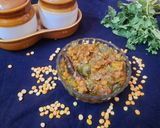 A picture of step 3 of Ridge gourd subji.