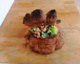 A picture of step 4 of Puglian Panzanella.