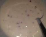 A picture of step 2 of Tutty fruity cup cake.
