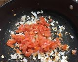 A picture of step 5 of Brinjal bharta.