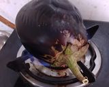 A picture of step 1 of Baba Ganush.
