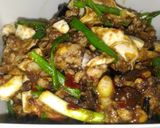 รูปขั้นตอนการทำที่ 4 ของ หนำเลี๊ยบผัดพริกเผาหมูสับไข่เค็ม