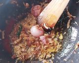 A picture of step 3 of Oler Dalna/ Yam Curry.