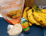 Foto langkah ke 1 dari resep Pisang goreng pandan wijen gluten free.