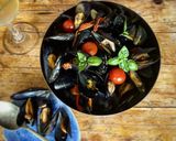 Foto del paso 4 de la receta Mejillones con crema mediterránea