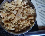A picture of step 1 of Chocolate Till laddu.