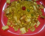 A picture of step 19 of Bread  poha soya pulao.