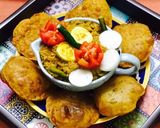 A picture of step 7 of Dhaba Style: Chicken Keema Masala with Masala Puri.