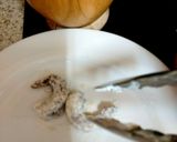 A picture of step 5 of Asian Chilli & Garlic king prawns in a stir fry Sauce. 🥰.