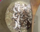 A picture of step 1 of Mushroom risotto with pork.