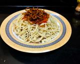 A picture of step 8 of Egyptian Koshari.