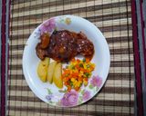 Foto langkah ke 5 dari resep Chicken Steak Saus Lada Hitam.