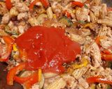 A picture of step 7 of Red sauce Pasta.