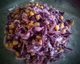 Foto del paso 5 de la receta: Ensalada🥬Fresca de Repollo Morado y🌽Maíz.....!🎅🍻