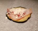 A picture of step 2 of Swordfish parmigiana.