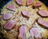 Szűzérmék, tejszínes rókagomba raguval recept fázis 4 fotója