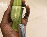 A picture of step 1 of Cucumber rolls 🥒.