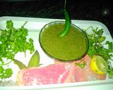 A picture of step 3 of Mint sauce.