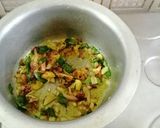 A picture of step 2 of Tomato purslane leaves curry Gangavalli kura.