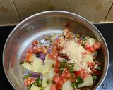 A picture of step 5 of Chana Masala.
