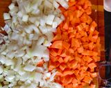 A picture of step 1 of Spicy Chicken Japanese Curry.