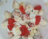 A picture of step 2 of Loaded apple mayo salad with almonds.