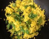 A picture of step 3 of Raw Papaya Sambharo.