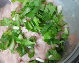Hình bước làm 1 của món Cà tím cuộn giò sống chiên giòn