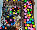 A picture of step 12 of Chocolate cake of 7 yrs#kids.