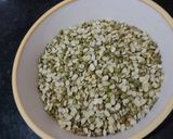A picture of step 1 of Punjabi Style Green Moong Daal.