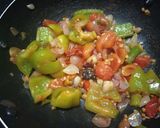 A picture of step 3 of Capsicum Chutney / Capsicum tomato chutney recipe - Best Side dish for Idly.