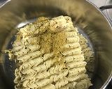 A picture of step 2 of Ramen noodles with a twist.