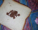 Foto langkah ke 1 dari resep Roti tawar goreng keju coklat.