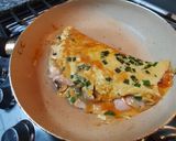 Foto del paso 4 de la receta: Omelette con vegetales y jamón