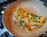 Foto del paso 4 de la receta: Omelette con vegetales y jamón